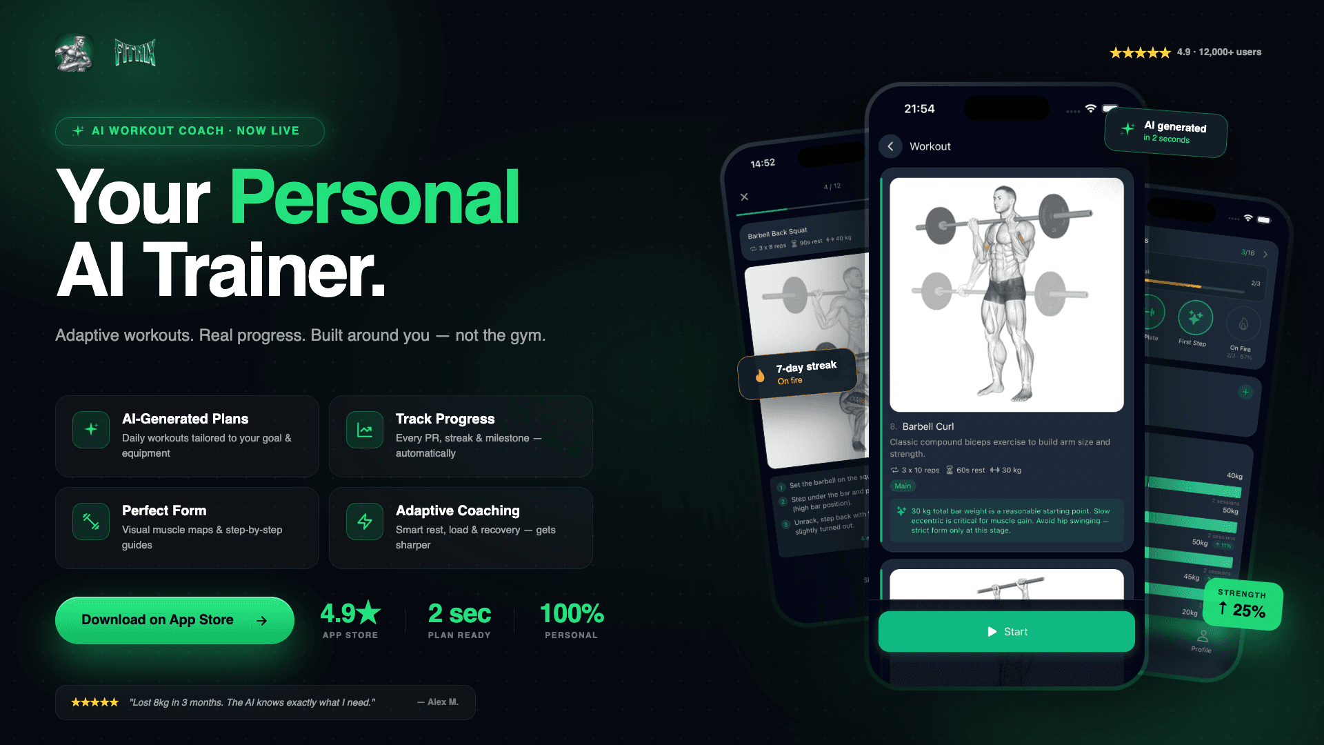 Fitnix: AI Personal Trainer - Product Image