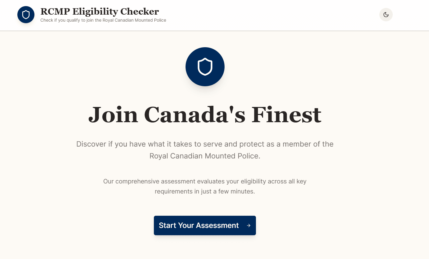 RCMP Eligibility Checker - Product Image