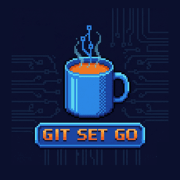 GIT SET GO: Play & Learn Git Commands startup logo on Aura++