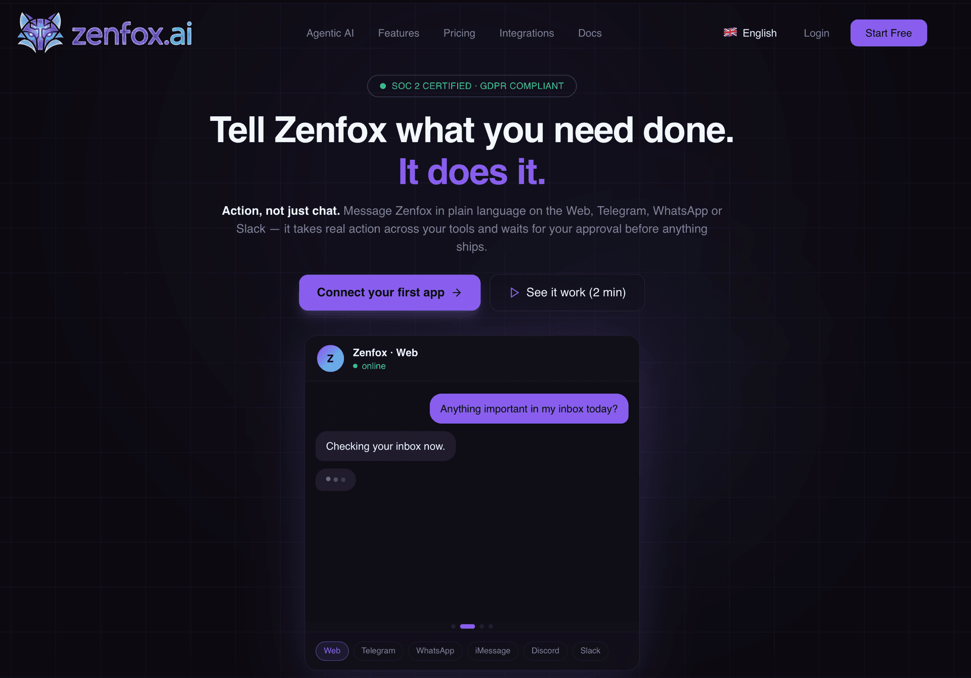Zenfox.ai - Product Image