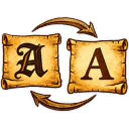 Old English Translator startup logo on Aura++