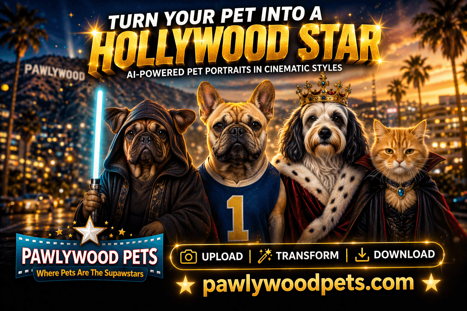 Pawlywood Pets Custom Pet Photo Editor