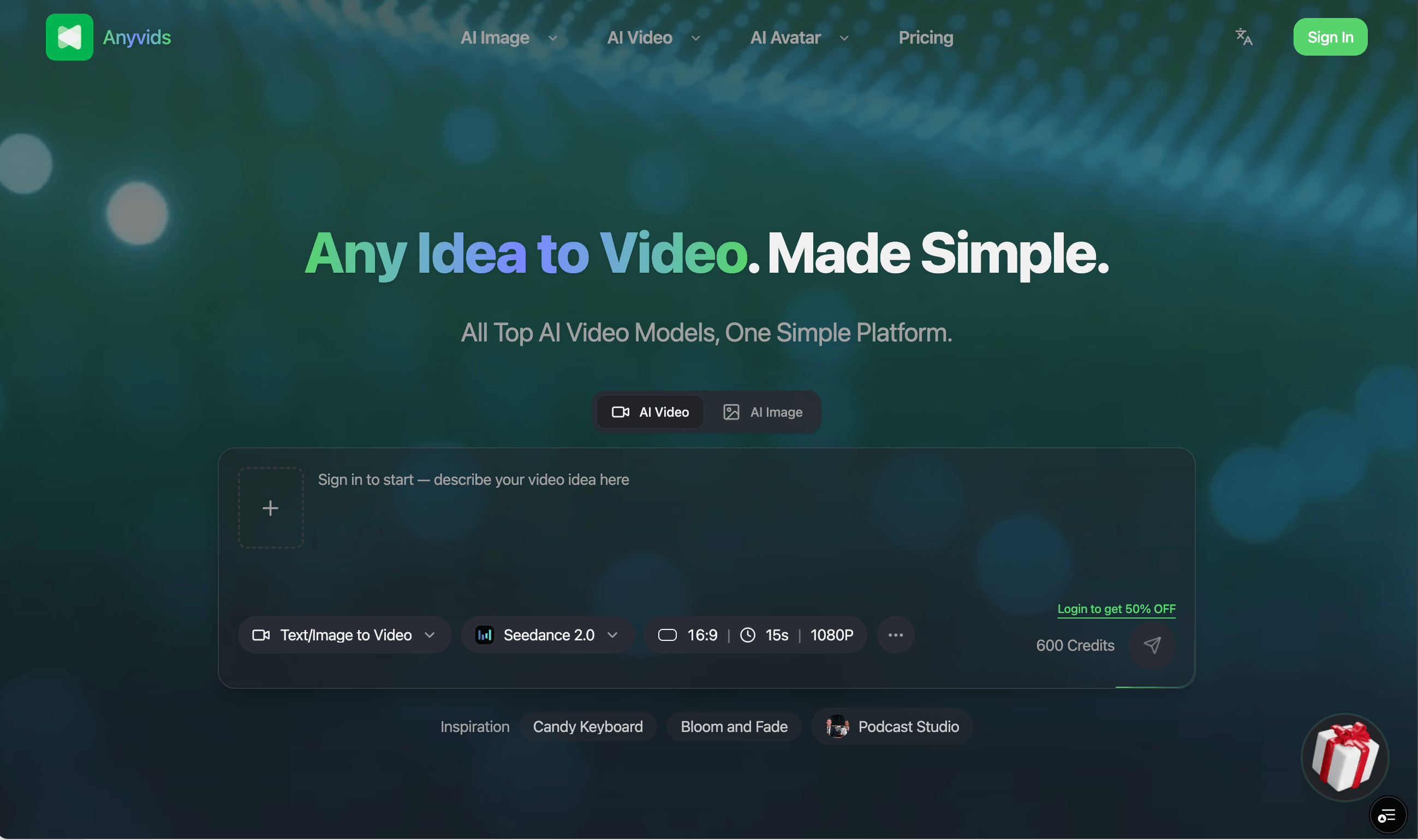 Anyvids AI Video & Image Platform