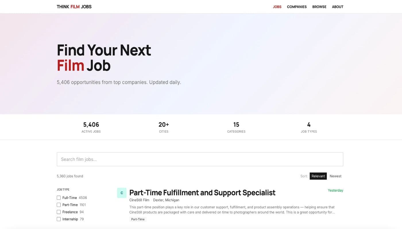 Think Film Jobs - Product Image