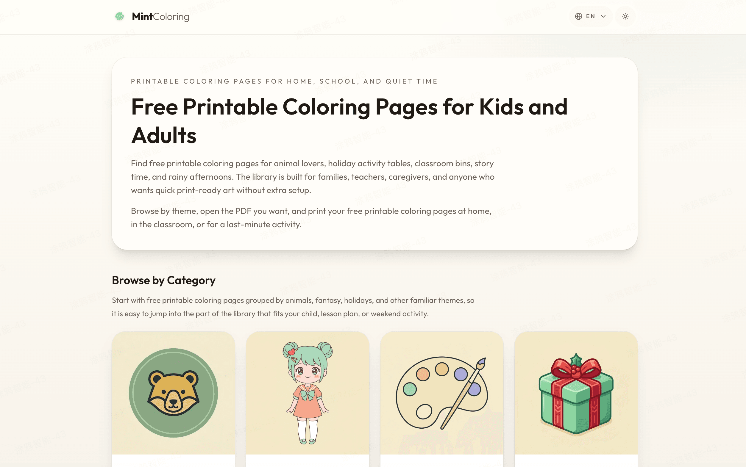 Free Printable Coloring Pages Library