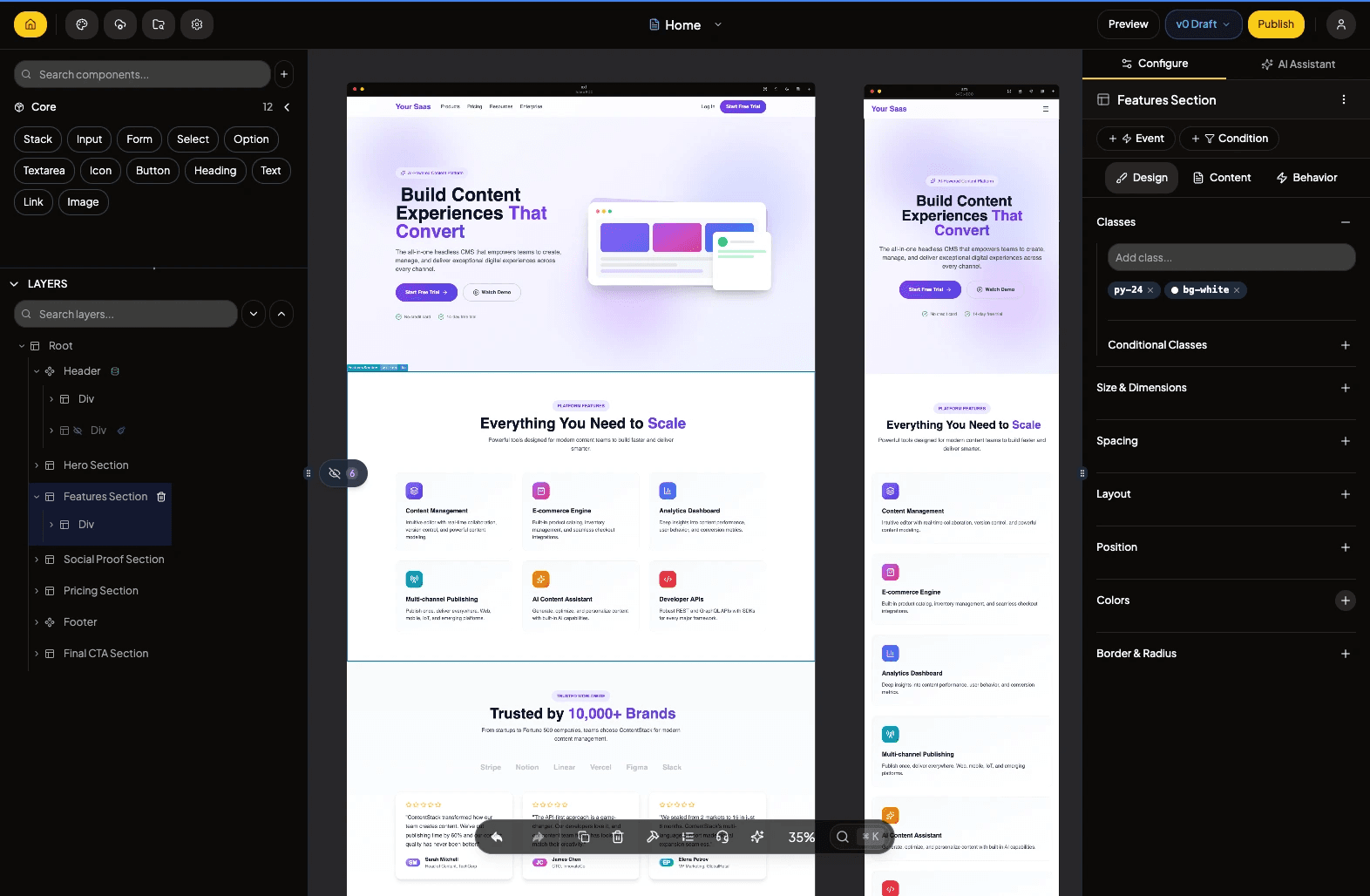 Nobley: Data-Connected Client Site Builder - Product Image