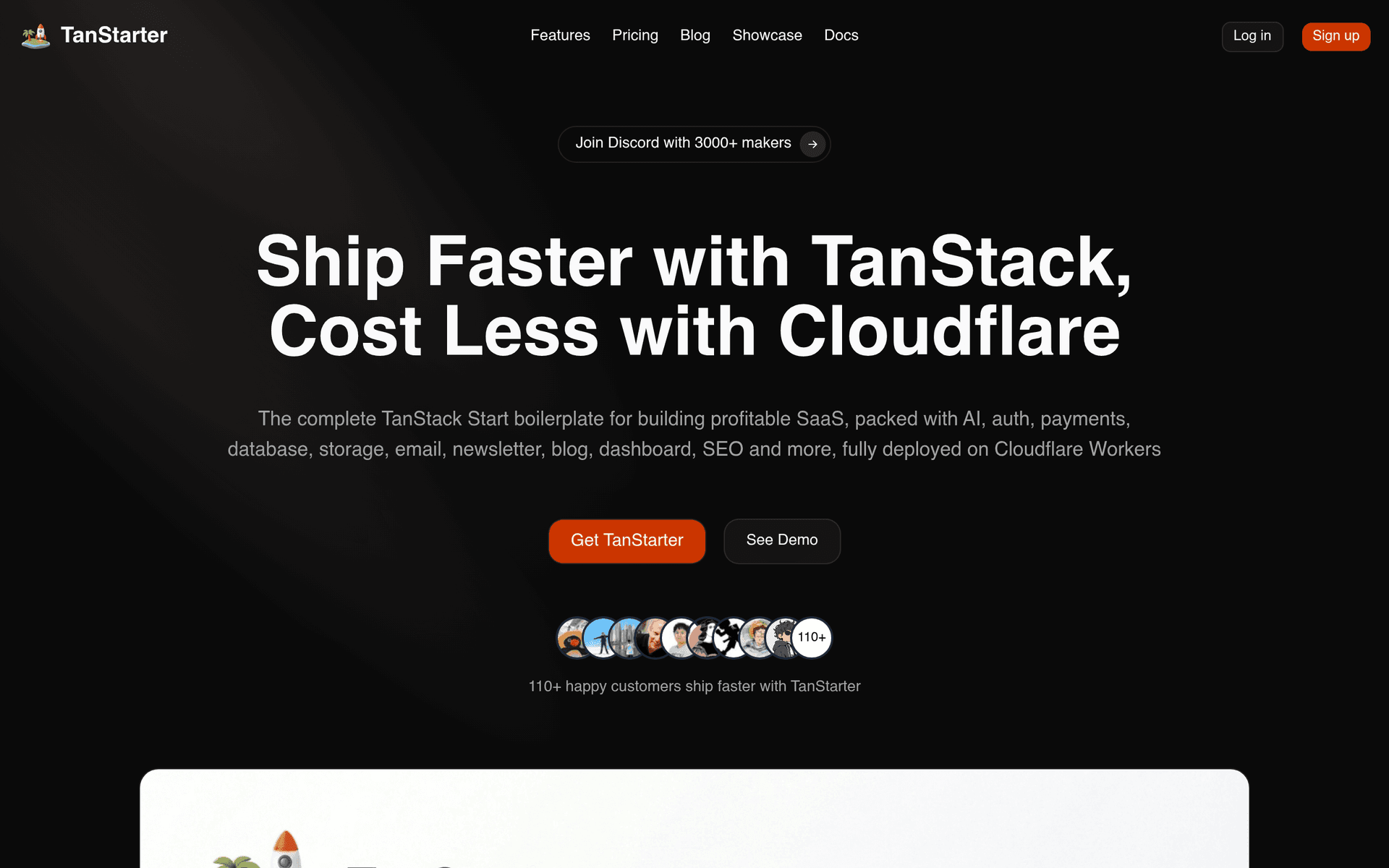 TanStarter product preview for startup listing on Aura++
