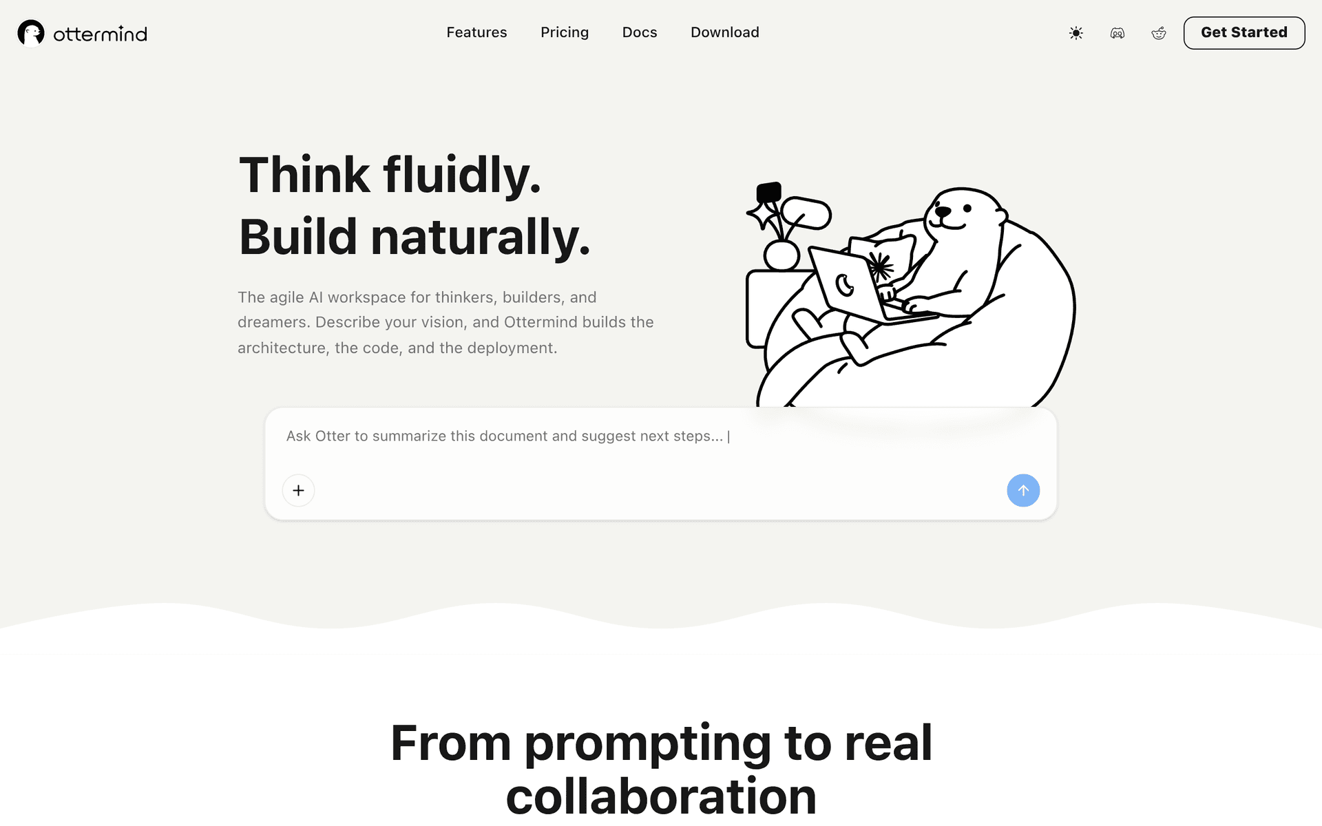 Ottermind product preview for startup listing on Aura++