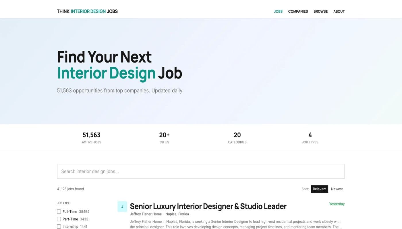 Think Interior Design Jobs - Product Image