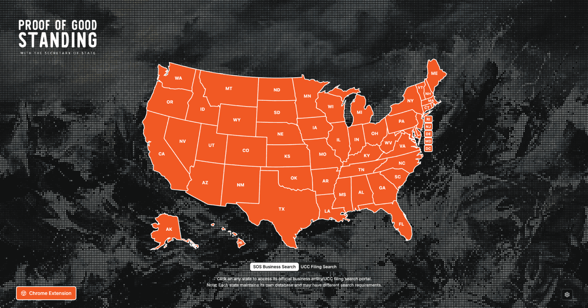 Proof of Good Standing - Product Image