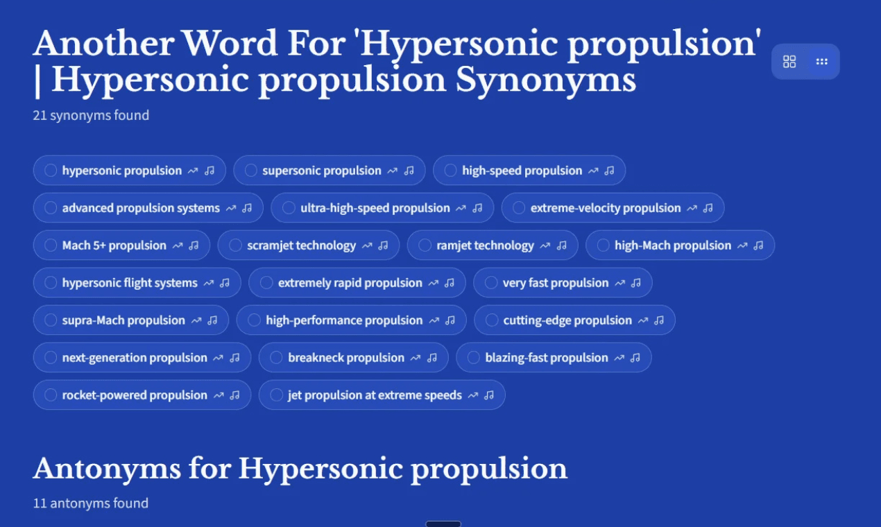 AI Thesaurus