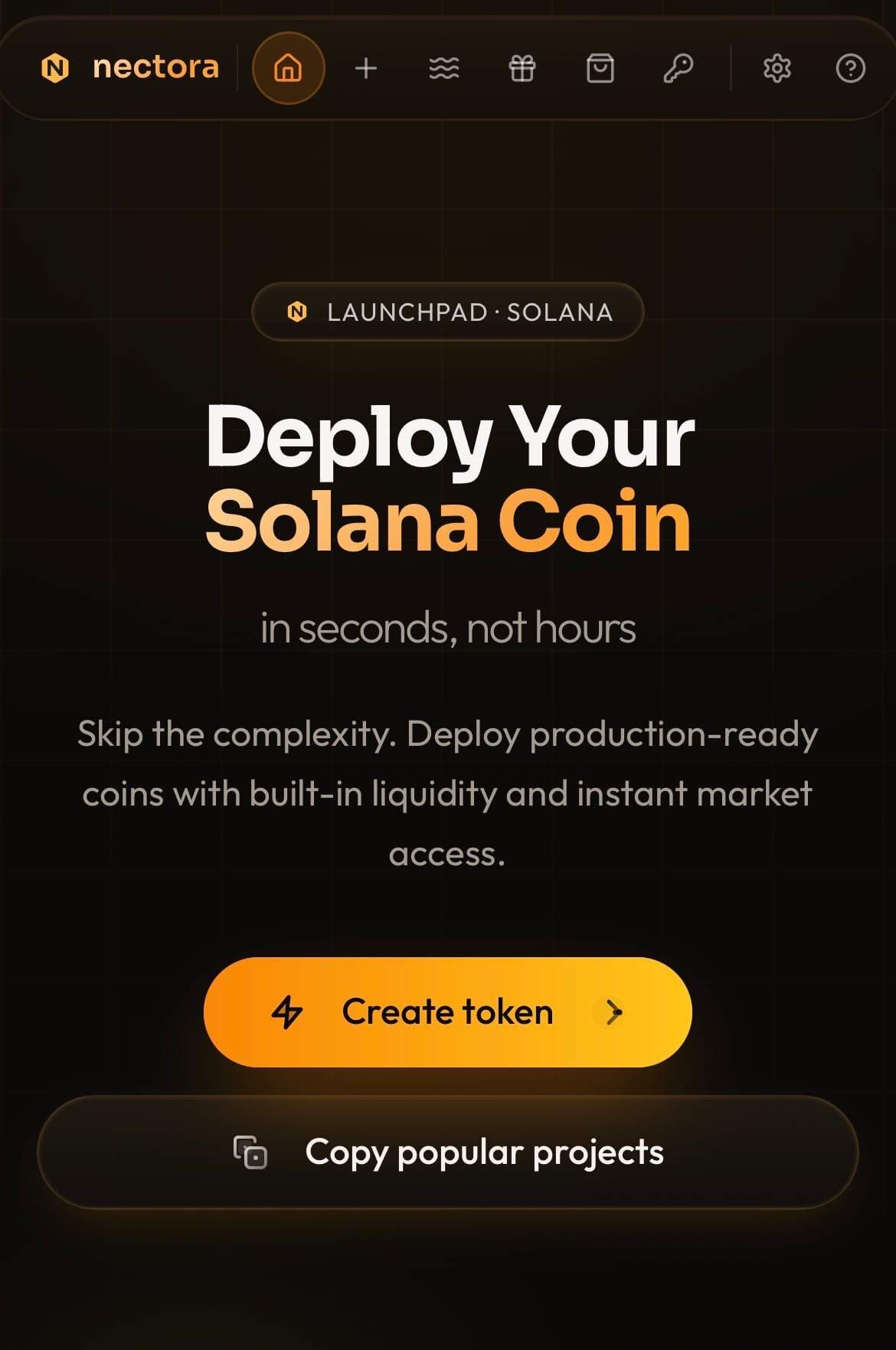 Nectora product preview for startup listing on Aura++