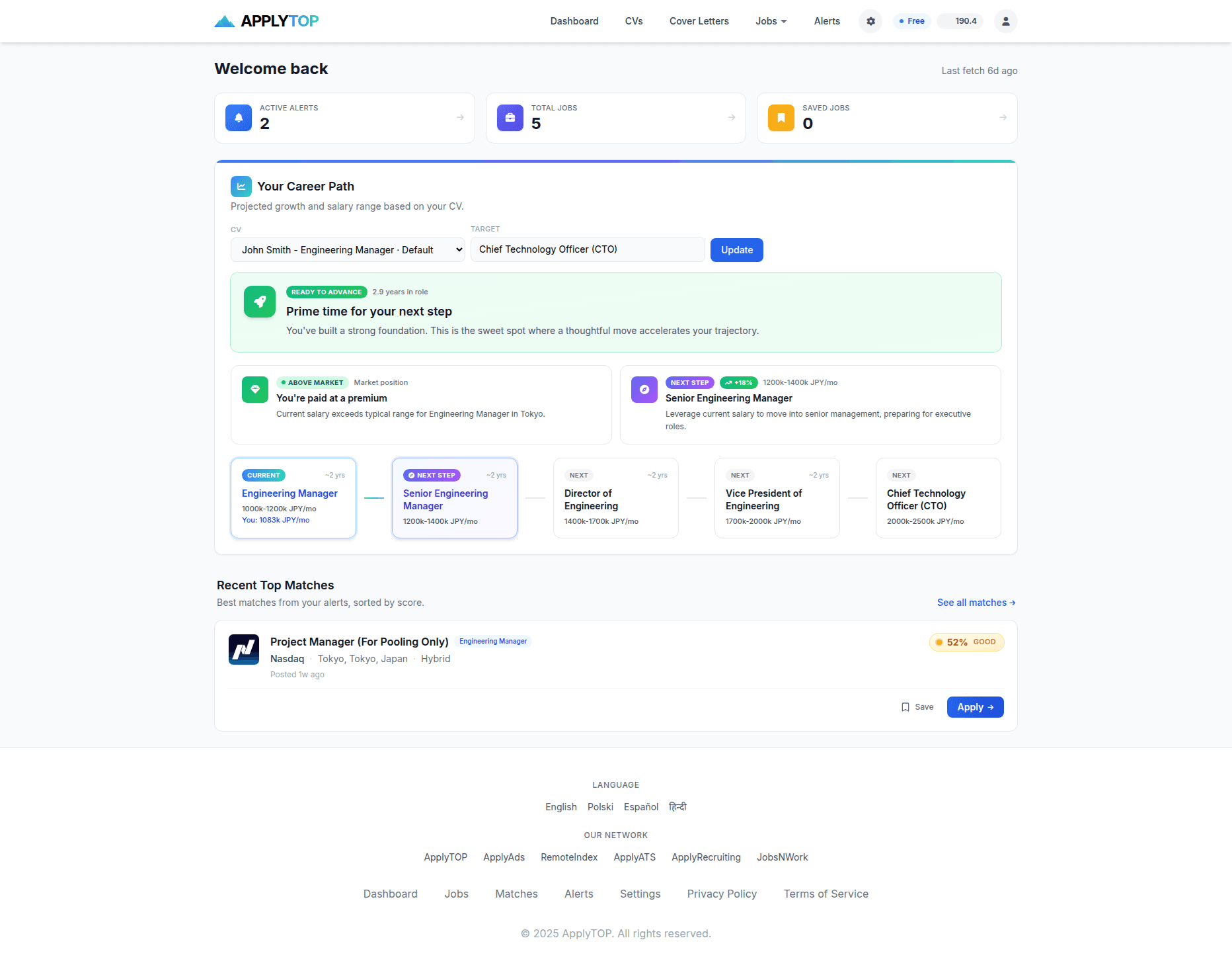 ApplyTOP Job Matching Platform - Product Image