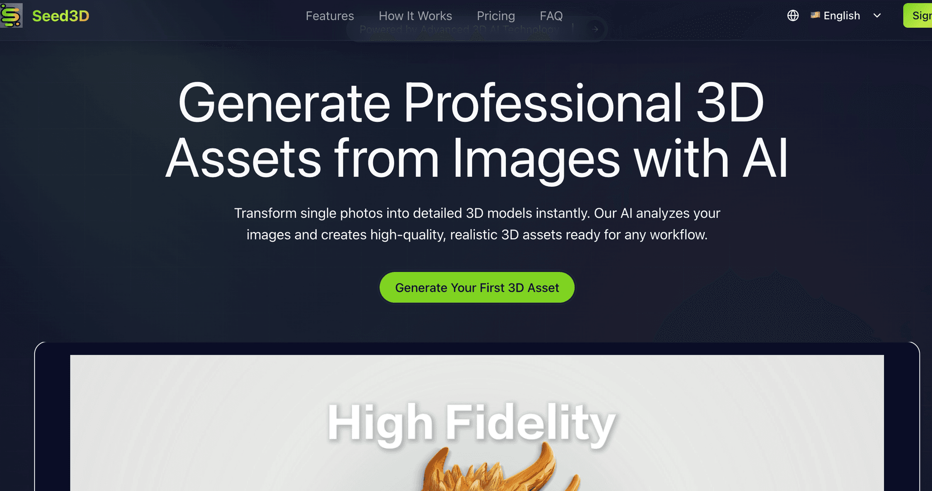 Seed3D AI Asset Generator - Product Image
