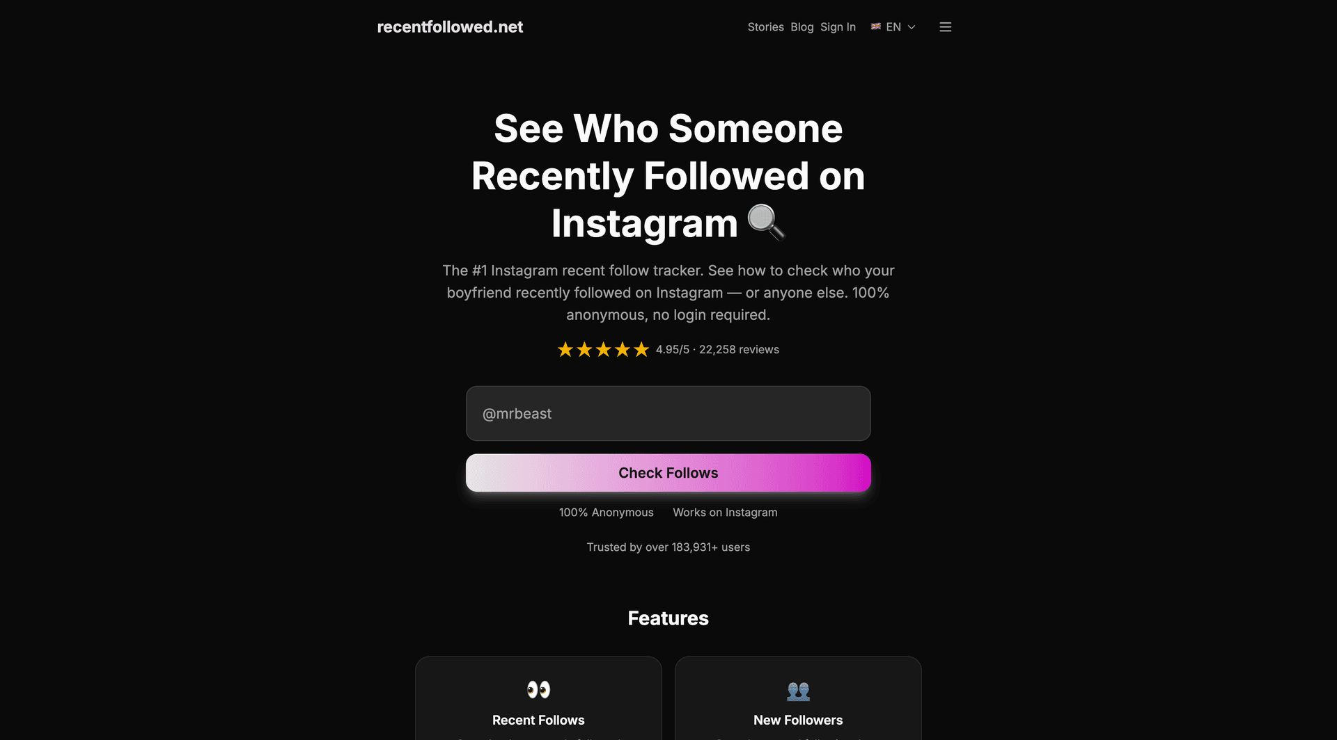 RecentFollowed - Product Image