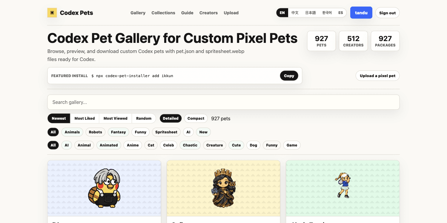Codex Pets - Product Image