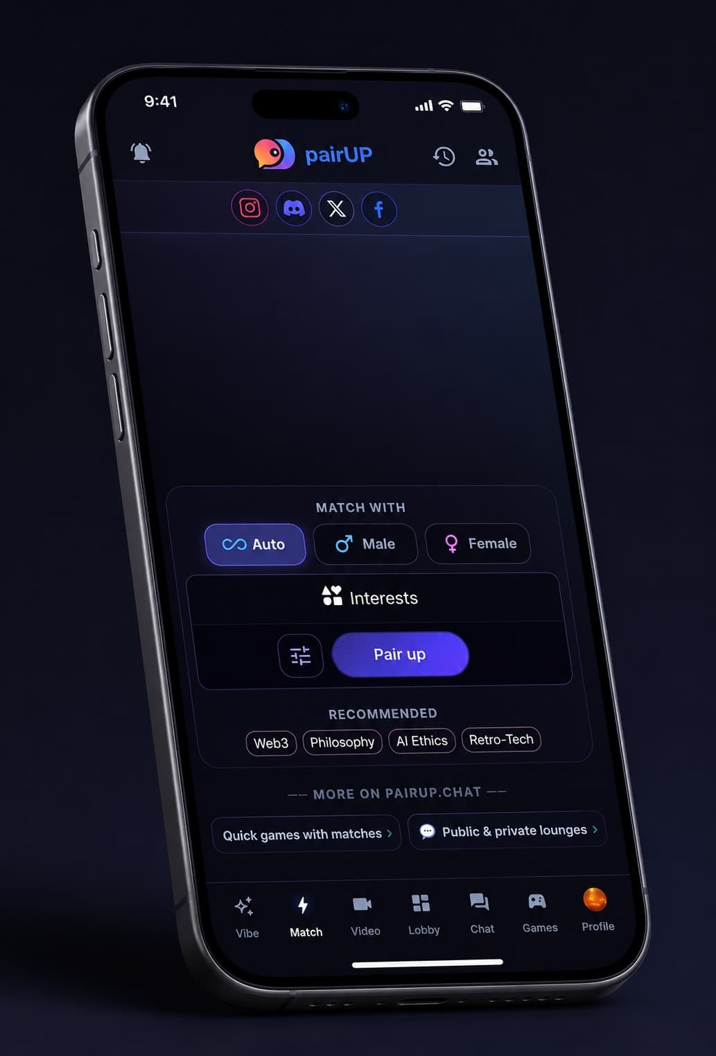 PairUp.chat - Anonymous Video & Text Chat Platform