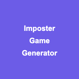 Imposter Game Generator