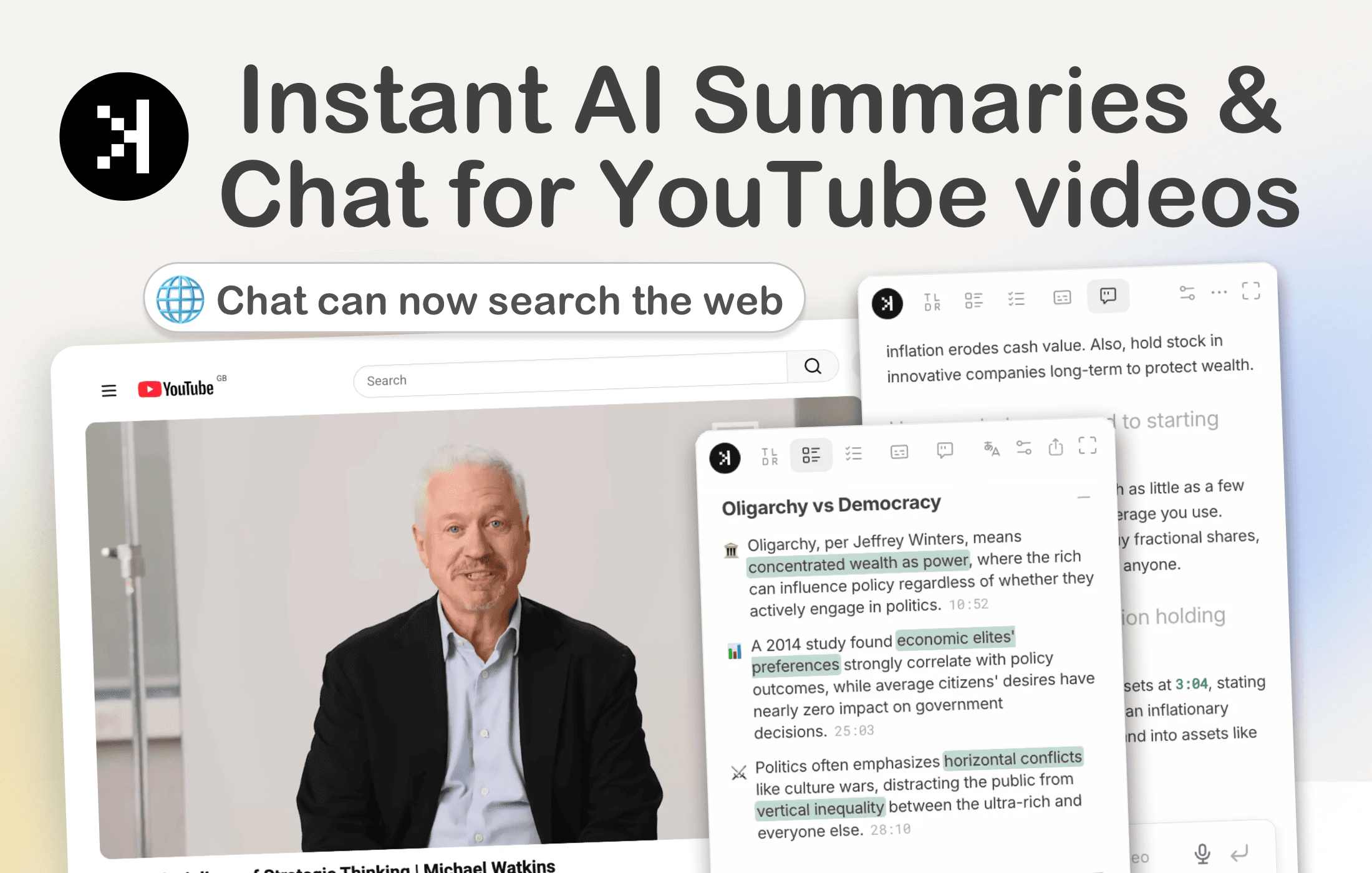 SkipBait - YouTube AI Summarizer & Chat