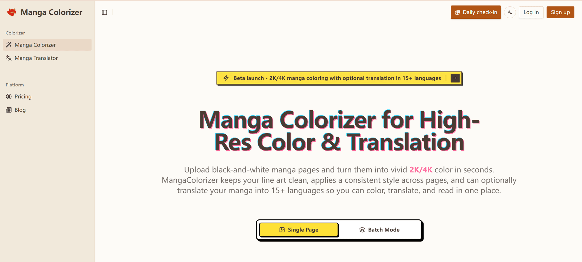 AI Manga Colorizer - Product Image