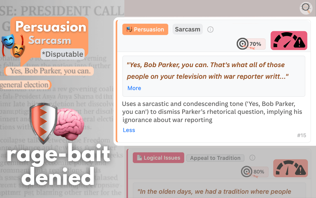 LogicLens: Critical Thinking Browser Extension