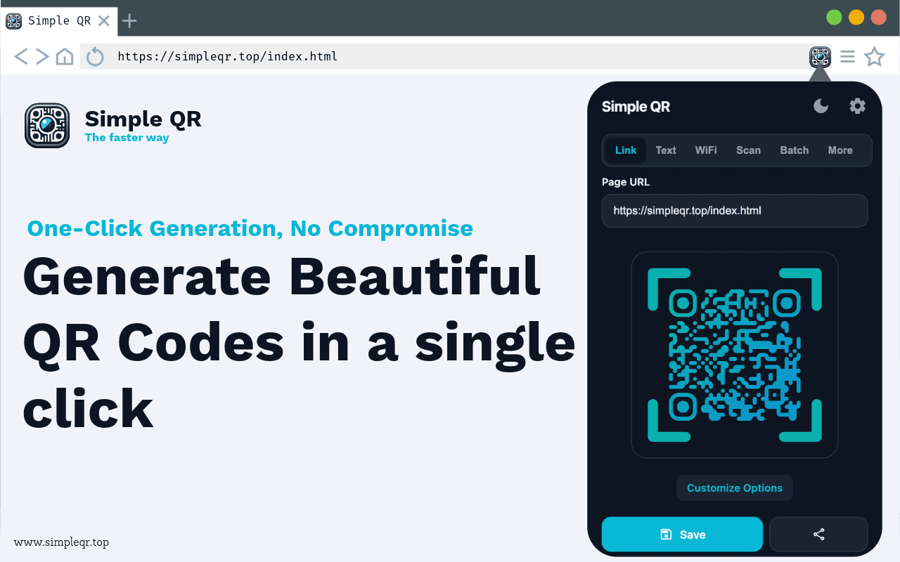 Simple QR Code Generator - Product Image