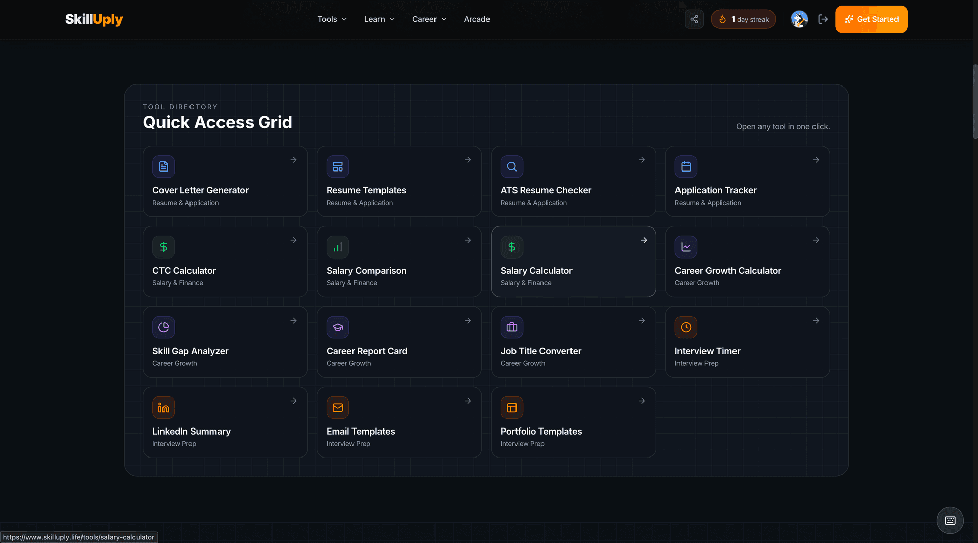 SkillUply: Free AI Career Tools Platform - Product Image