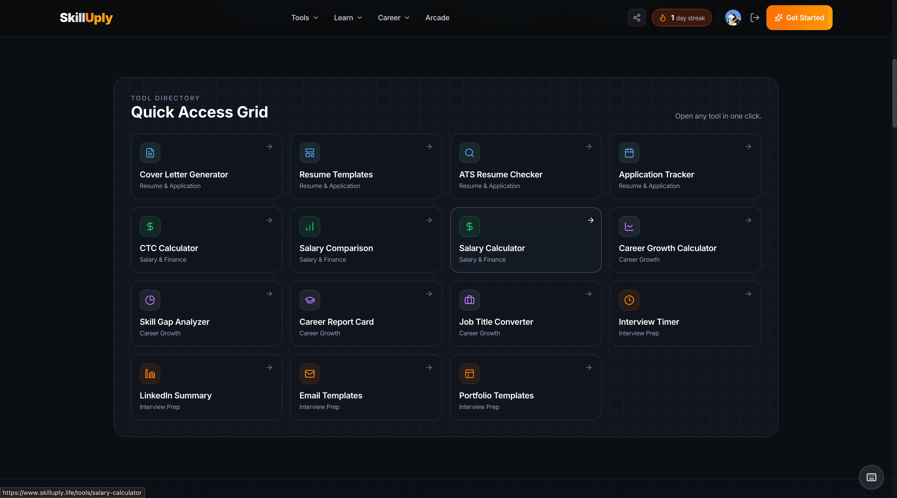 SkillUply: Free AI Career Tools Platform
