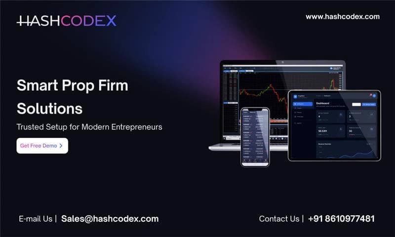 Prop Firm Trading Software - Hashcodex product preview for startup listing on Aura++