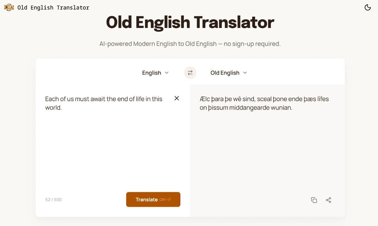 Old English Translator - Product Image