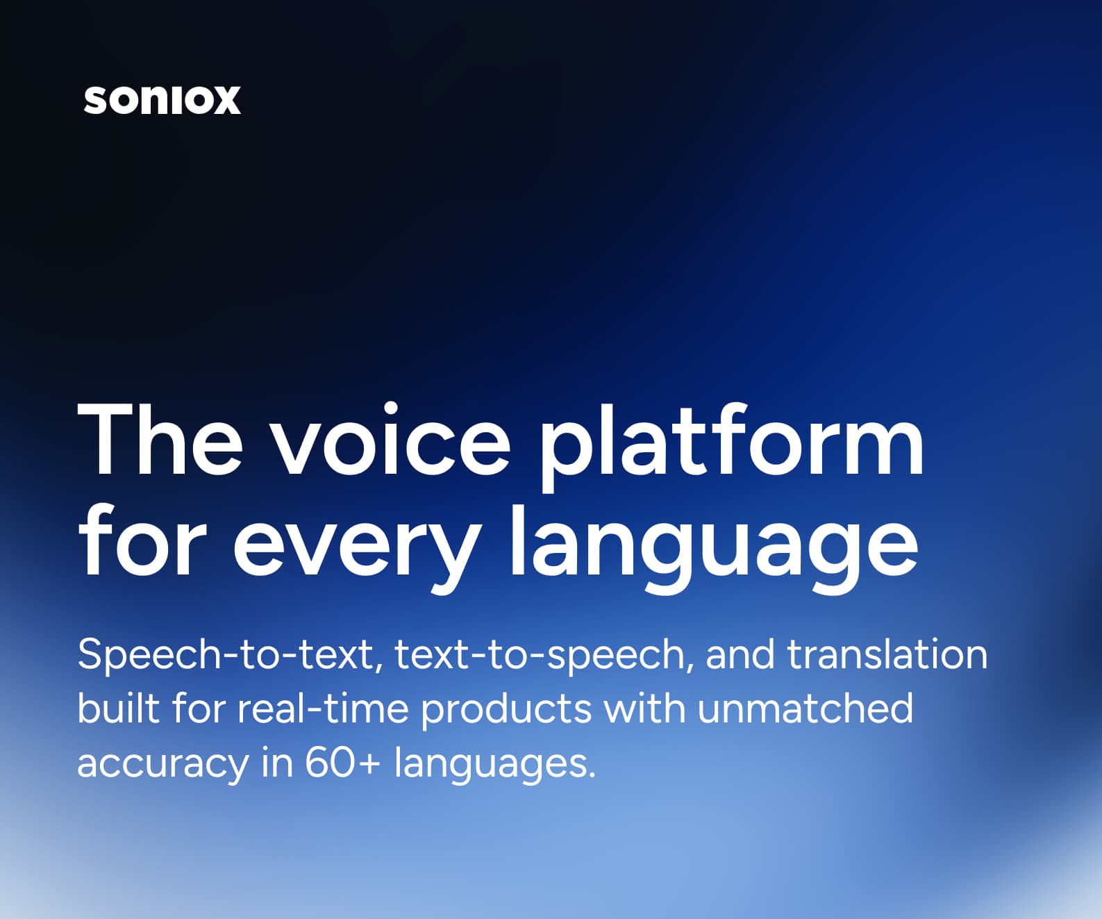 Soniox Speech AI Platform - Product Image