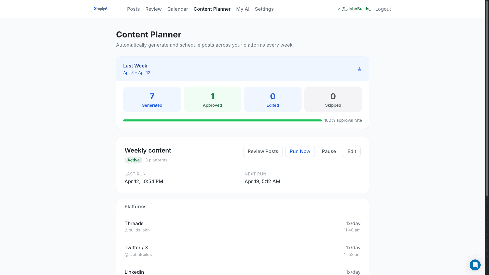 XreplyAI - AI-Powered Social Media Management for Founders