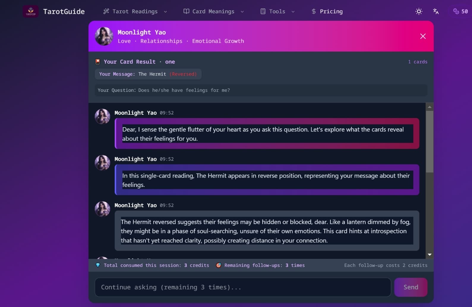 AI-Powered Online Tarot Reading Platform - Product Image